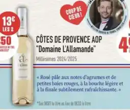 Grand Frais Côtes de provence aop domaine l'allamande offre