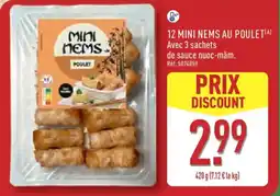 ALDI 12 mini nems au poulet offre