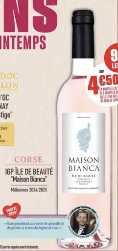 Grand Frais Corse igp île de beauté maison bianca offre