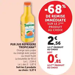 Bi1 Pur jus refrigere tropicana offre