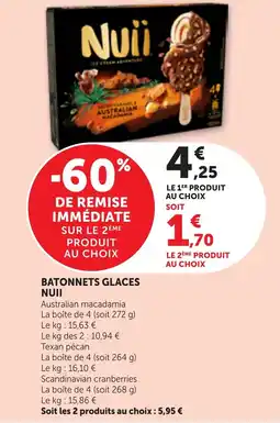 Bi1 Batonnets glaces nuii offre