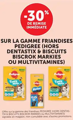 Bi1 Sur la gamme friandises pedigree hors dentastix & biscuits biscrok markies ou multivitamines offre