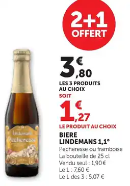 Bi1 Biere lindemans 1,1° offre