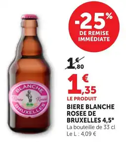 Bi1 Biere blanche rosee de bruxelles 4,5° offre