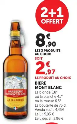 Bi1 Biere mont blanc offre