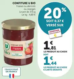 Bi1 Confiture u bio offre