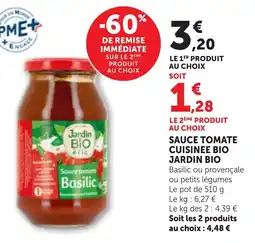 Bi1 Sauce tomate cuisinee bio jardin bio offre