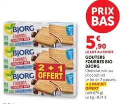 Bi1 Gouters fourres bio bjorg offre