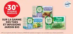 Bi1 Sur la gamme des thes et infusions jardin bio offre