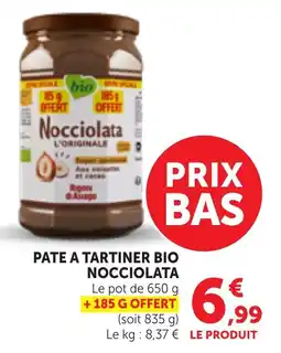 Bi1 Pate a tartiner bio nocciolata offre