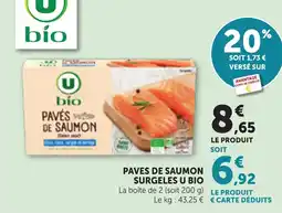 Bi1 Paves de saumon surgeles u bio offre