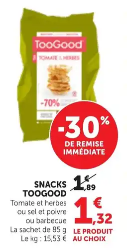 Bi1 Snacks toogood offre