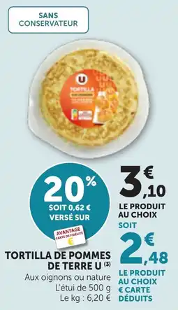 Bi1 Tortilla de pommes de terre u offre