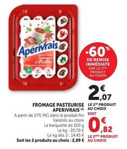Bi1 Fromage pasteurise aperivrais offre