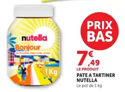 Bi1 Pate a tartiner nutella offre