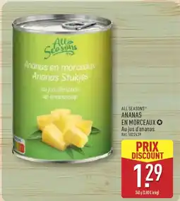 ALDI ALL SEASON Ananas en morceaux offre