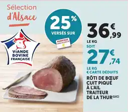 Bi1 Rôti de bœuf cuit piqué à l'ail traiteur de la thur offre