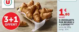 Bi1 3 croissants pur beurre u offre