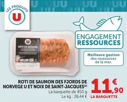 Bi1 Roti de saumon des fjords de norvege u et noix de saint-jacques offre