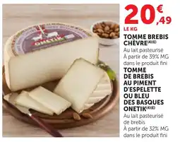 Bi1 Tomme brebis chèvre offre