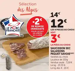 Bi1 Saucisson sec salaisons peguet savoie offre