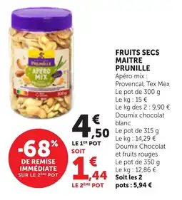 Bi1 Fruits secs maitre prunille offre