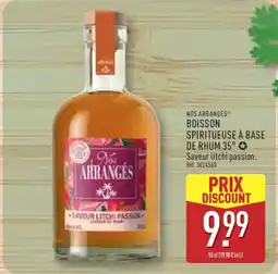 ALDI NOS ARRANGES Boisson spiritueuse à base de rhum 35° offre