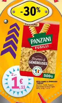 E.Leclerc Panzani - pâtes fermes & éménages offre