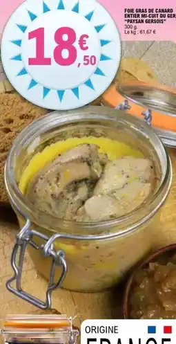 E.Leclerc Canard - foie gras de entier du sud-ouest offre