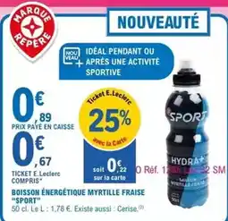 E.Leclerc E.leclerc - boisson énergétique myrtille fraise sport offre