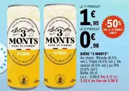 E.Leclerc 3 monts - bière offre