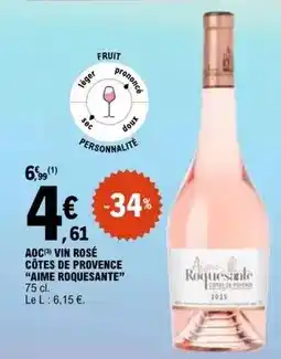 E.Leclerc Aoc - vin rose côtes de provence offre