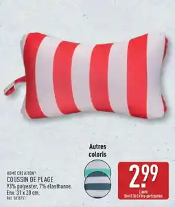 ALDI HOME CREATION Coussin de plage offre