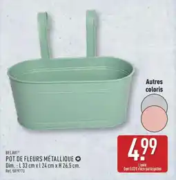 ALDI BELAVI Pot de fleurs métallique offre