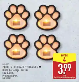 ALDI BELAVI Piquets décoratifs solaires offre