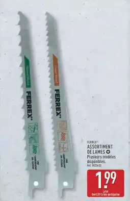 ALDI FERREX Assortiment de lames offre