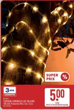 ALDI BELAVI Cordon lumineux led solaire offre