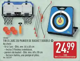 ALDI CRANE Tir à l'arc ou panier de basket double offre