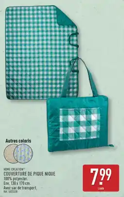 ALDI HOME CREATION Couverture de pique nique offre