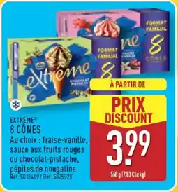 ALDI EXTRÊME 8 cônes offre