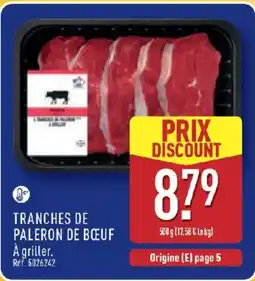 ALDI Tranches de paleron de bœuf offre