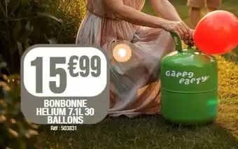 Bonbonne helium 30 ballons