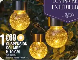 La Foir'Fouille Suspension solaire offre