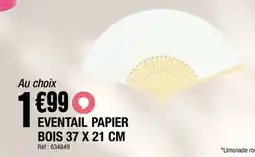La Foir'Fouille Eventail papier bois offre