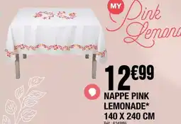 La Foir'Fouille Nappe pink lemonade offre