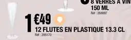 La Foir'Fouille 12 flutes en plastique offre