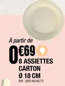 La Foir'Fouille 8 assiettes carton offre