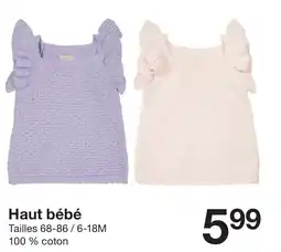 Zeeman Haut bébé offre