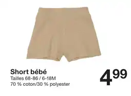 Zeeman Short bébé offre