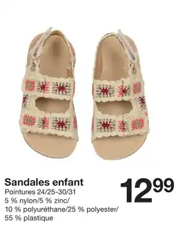 Zeeman Sandales enfant offre